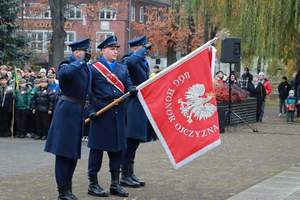 Sztandar Komendy Powiatowej Policji w Nowej Soli.