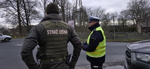 Wspólne kontrole Policji ze Strażą Leśną.