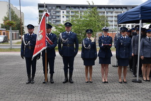 Sztandar Komendy Powiatowej Policji w Nowej Soli.
