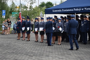 Policjanci podczas Uroczystości Święta Policji.