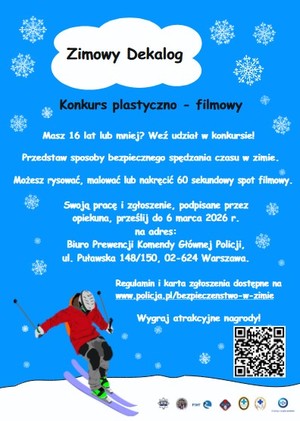 Plakat z informacją o konkursie.